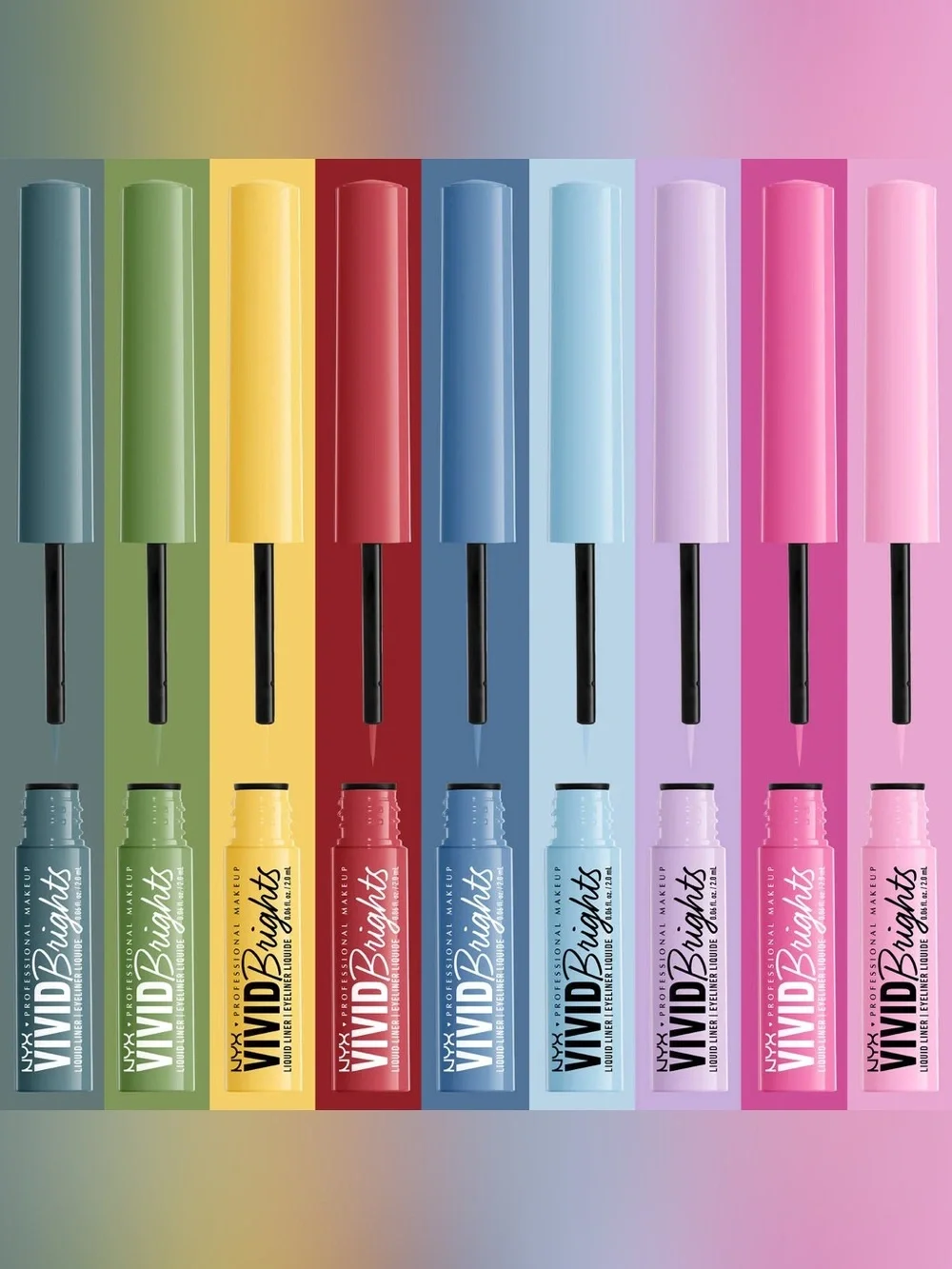 NYX Vivid Brights Liquid Eyeliner - Lilac Link, NEW
